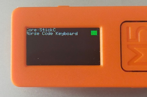 1キーのモールス符号デコーダー M5StickC CW Keyboard | ProtoPedia